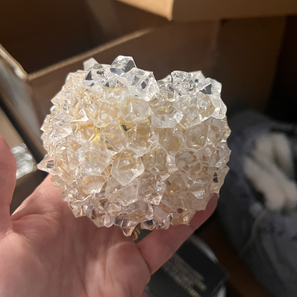 Custom Artist-made Ice ball votives for winter wedding/rehearsal dinner 22 count